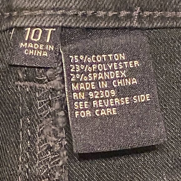 DG2 Diane Gilman Embellished Jeans Black Stretch Zip 5-pockets Women's Size 10T - Picture 7 of 8